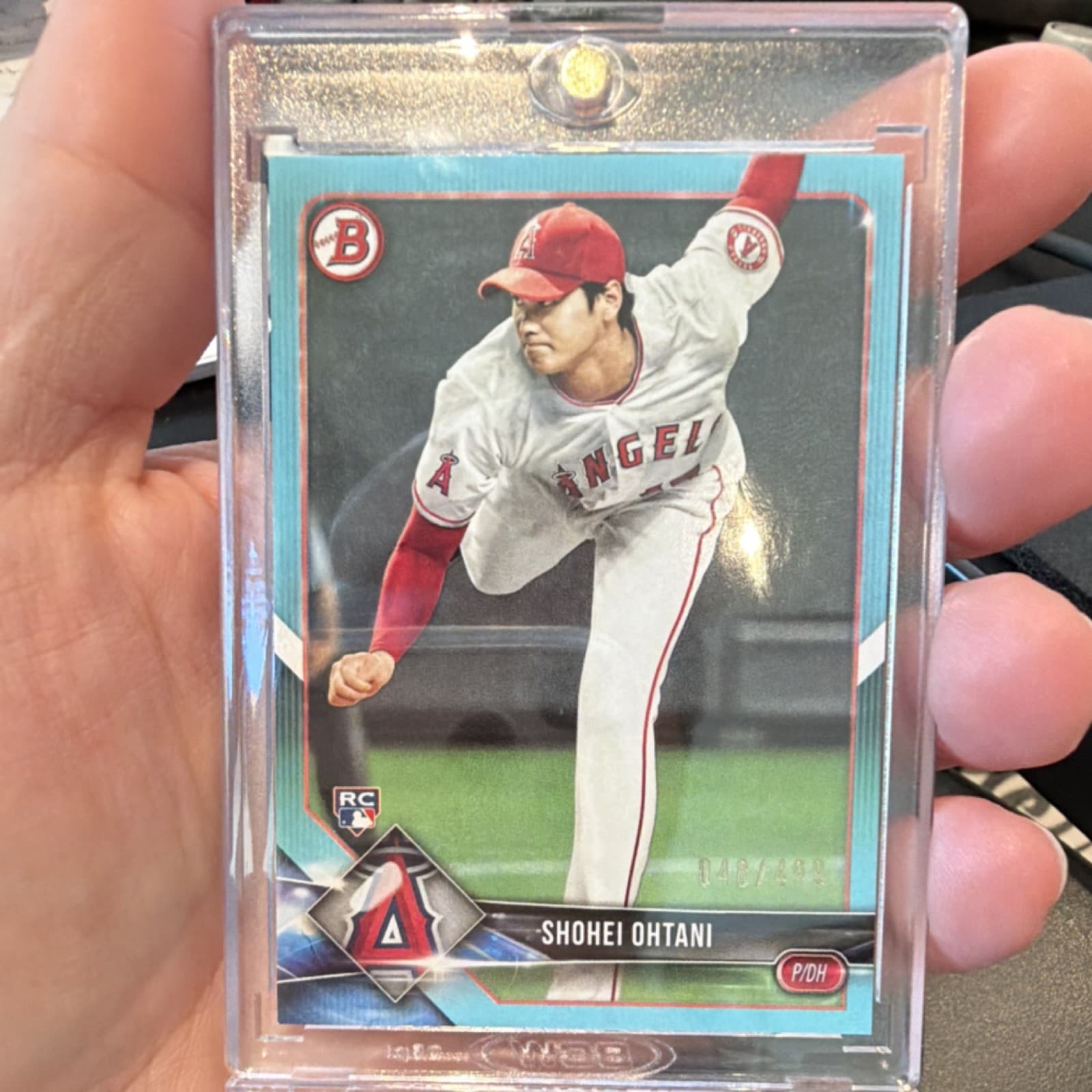 2018 Bowman Sky Blue Rookie Shohei Ohtani #49 /499 Los Angeles Angels