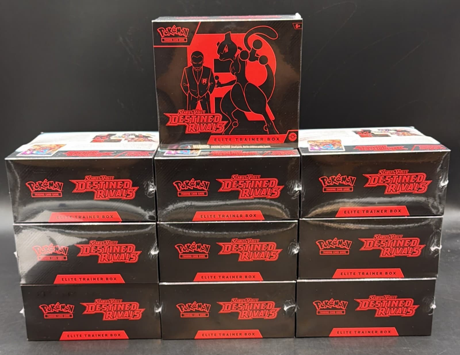 Lot of (10) Pokemon TCG Destined Rivals Elite Trainer Boxes SEALED ETB SV10