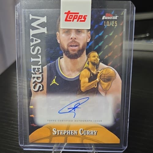 Topps Finest Masters Autographs Stephen Curry Autograph #MA-SC /25 Warriors