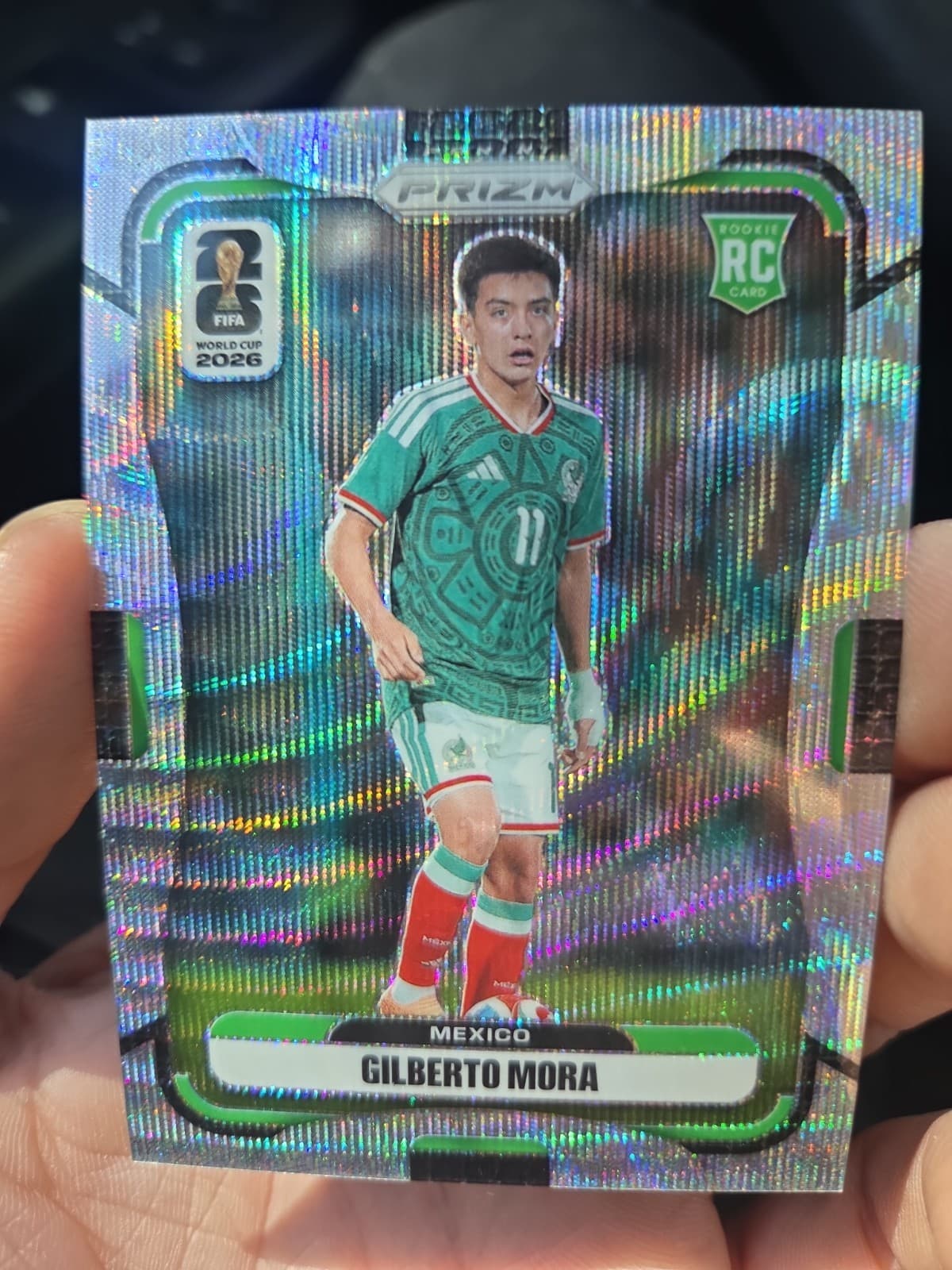Gilberto Mora 2026 Panini Prizm FIFA World Cup RC Wave Prizm Rookie  Mexico 🔥