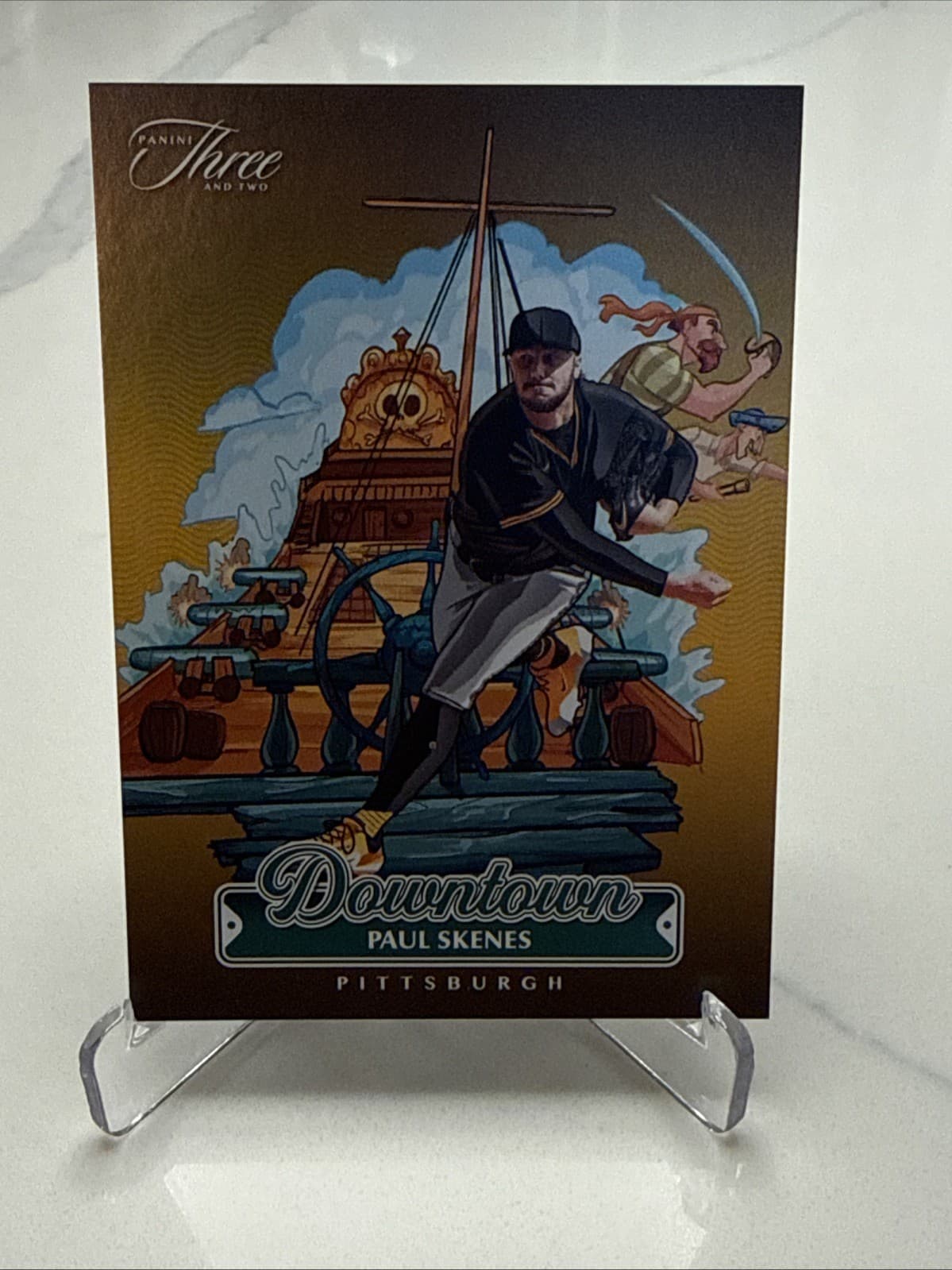 2025 Panini Three and Two - Downtown Paul Skenes #8