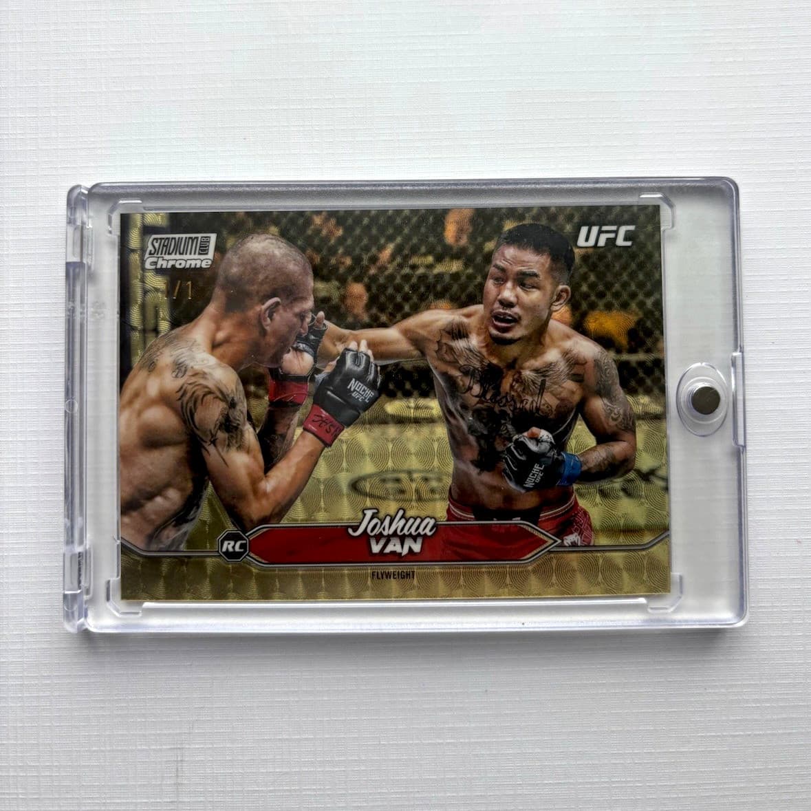 Topps 2025 Stadium Club Chrome UFC Joshua Van C-15 Rookie Superfractor 1/1