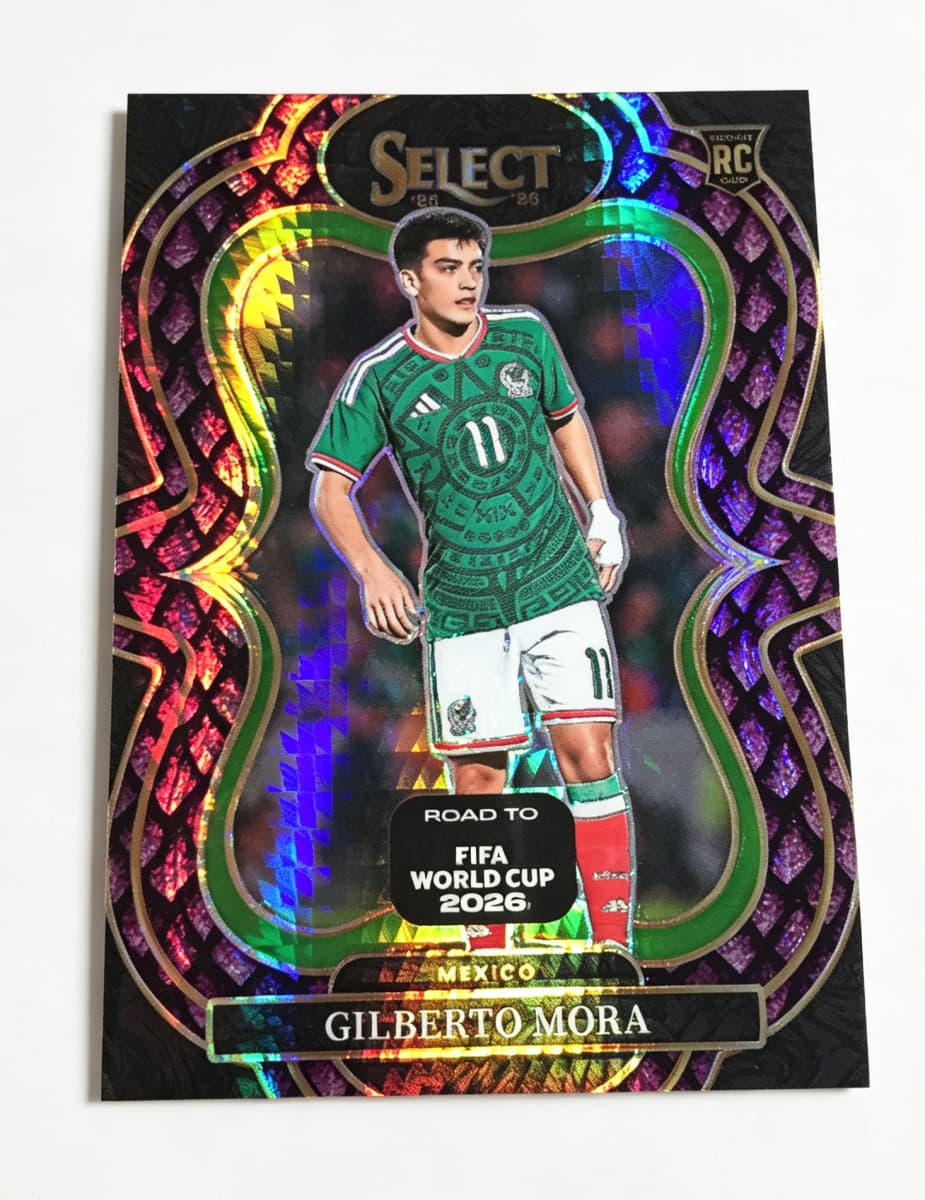 2026 Panini Select Road To World Cup Gilberto Mora Purple Dragon 24/48 RC Mexico