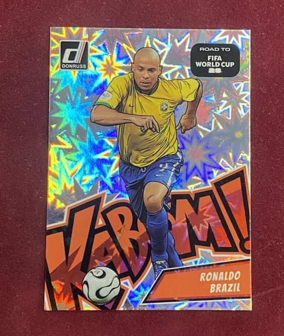 2025-26 DONRUSS ROAD TO FIFA WORLD CUP 26 Ronaldo ( BRAZIL ) KABOOM CASE HIT SP