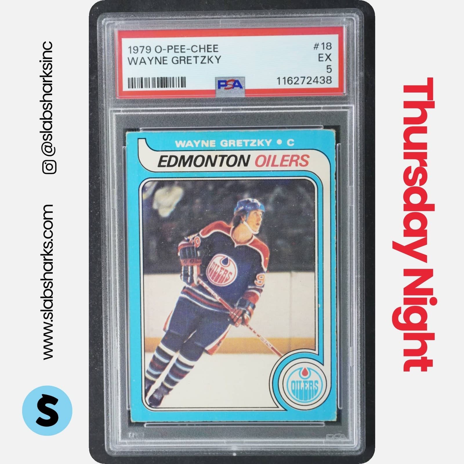 1979 O-PEE-CHEE #18 WAYNE GRETZKY RC ROOKIE PSA 5