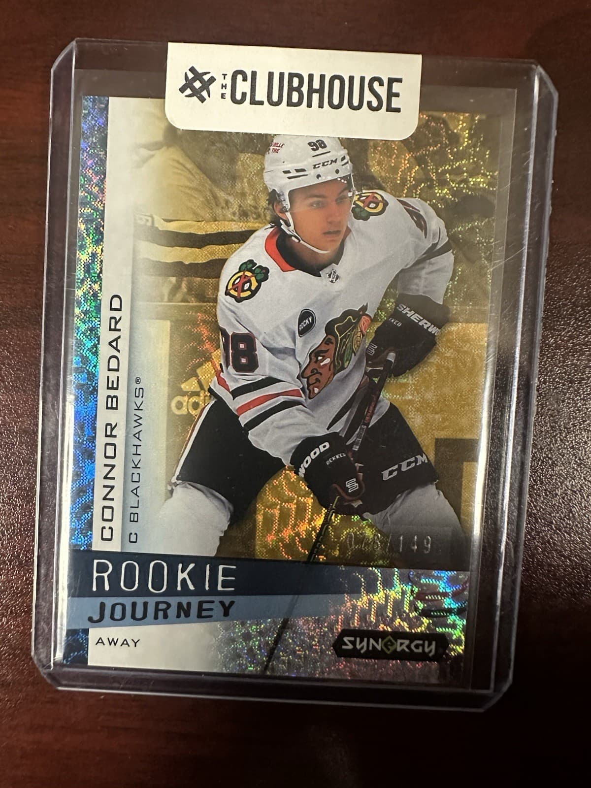 2023-24 UPPER DECK SYNERGY CONNOR BEDARD Serial 78/149 GOLD ROOKIE JOURNEY RJ-12