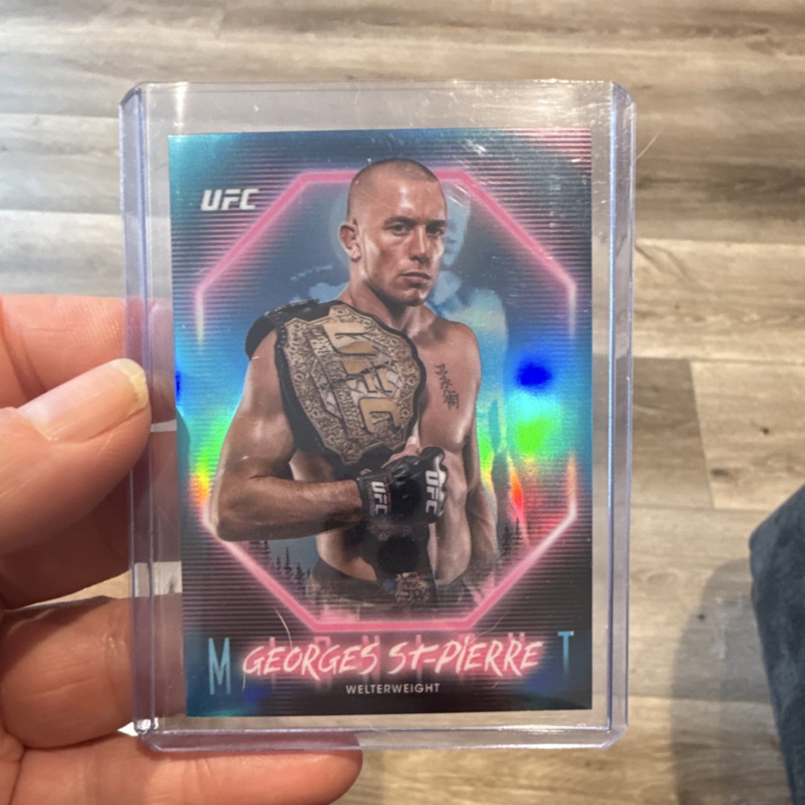 2025 Topps Midnight UFC Georges St-Pierre Midnight #10 Base Set MMA Card