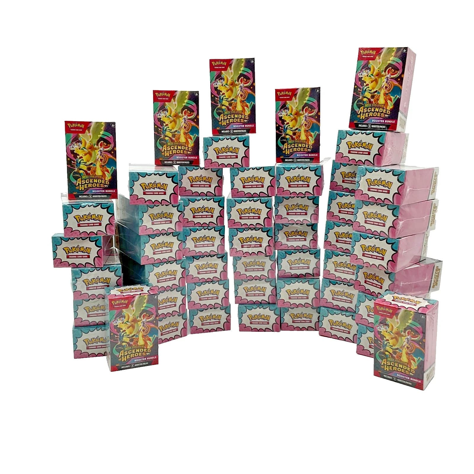 Lot of (50) Pokemon TCG Ascended Heroes Booster Bundles SEALED ME02.5