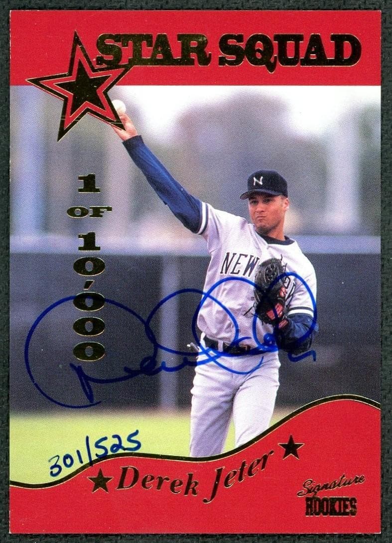 1994 Signature Rookies Derek Jeter Star Squad Rookie Auto /525