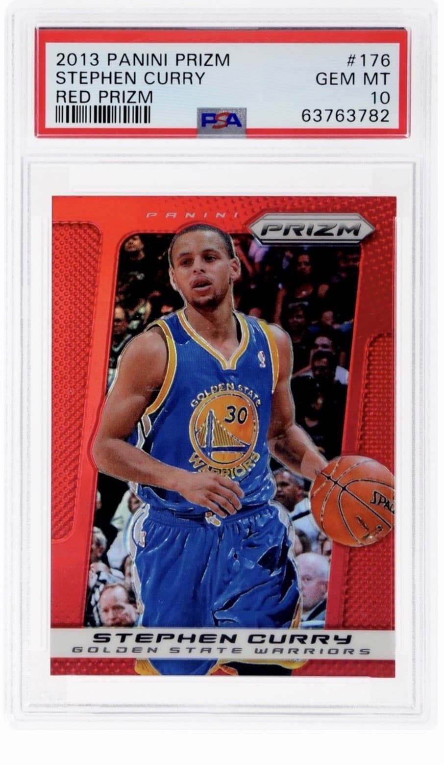 2013 Panini Prizm Stephen Curry True Red Prizm SSP PSA 10 💎