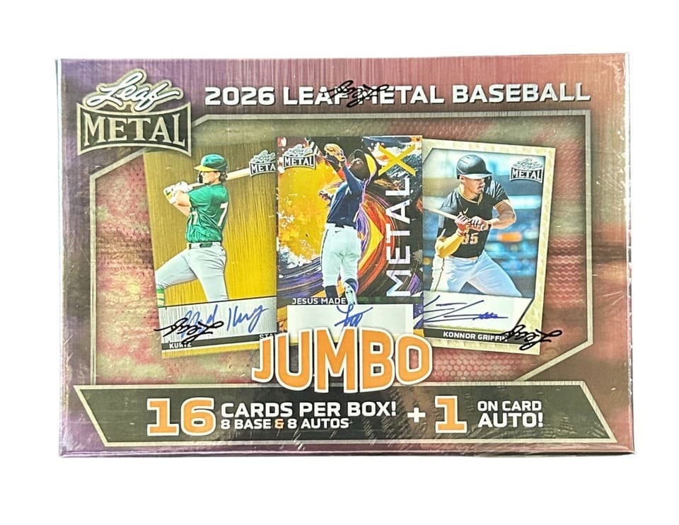 LOT OF (2) 2026 LEAF METAL BASEBALL HOBBY + JUMBO EDITION  SEALED BOXES