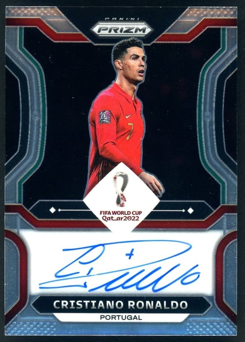 2022 Panini Prizm World Cup Soccer #SCR7 Cristiano Ronaldo Portutal AUTO '