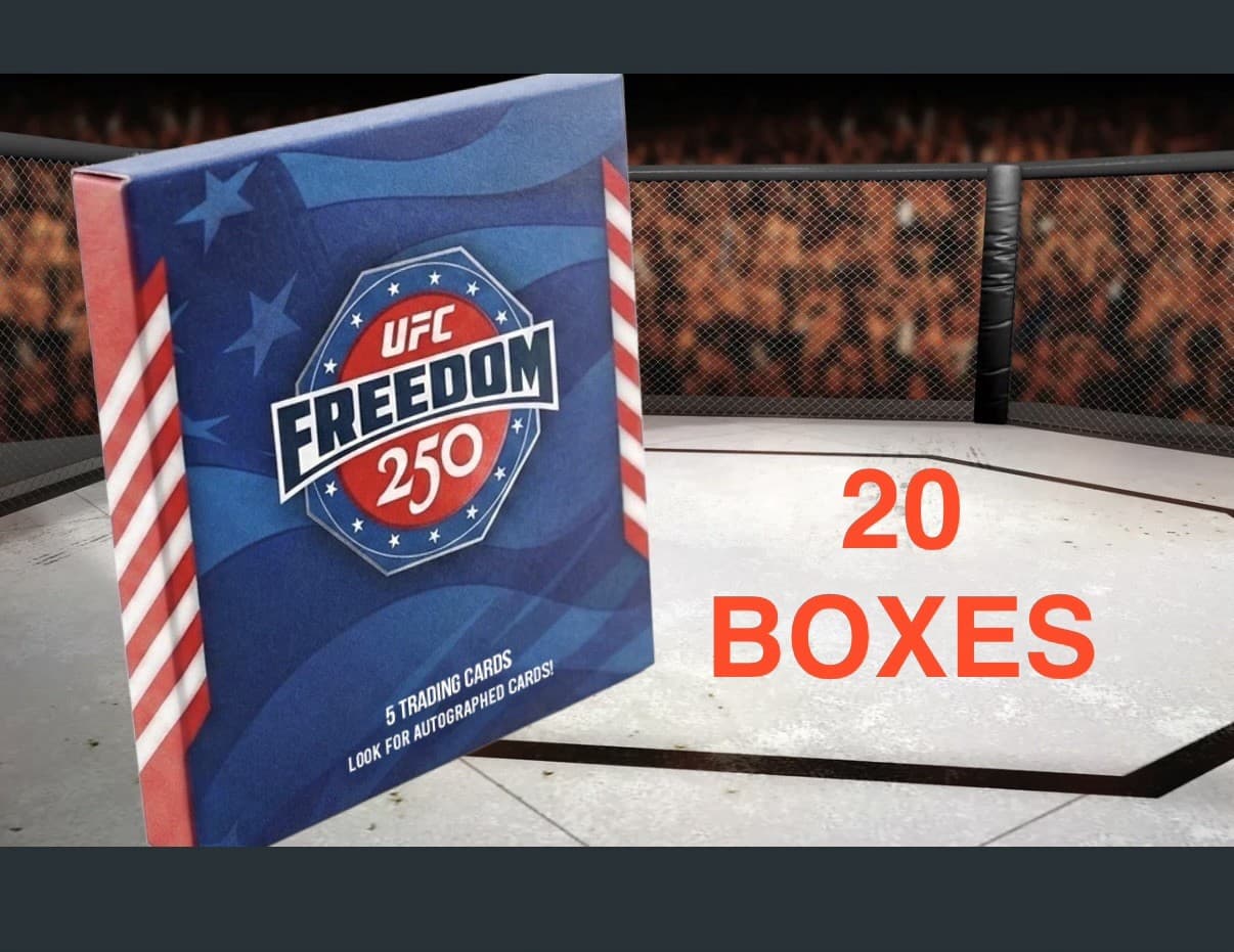 2026 TOPPS UFC FREEDOM 250 BOX (1 AUTO/RELIC) MMA Hobby Presale - ✅ LOT Of 20 ✅