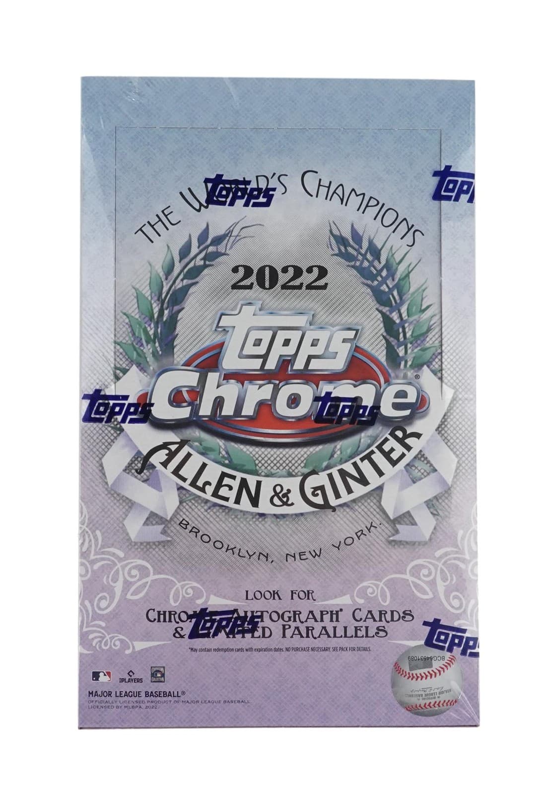 2022 TOPPS ALLEN & GINTER CHROME BASEBALL HOBBY BOX