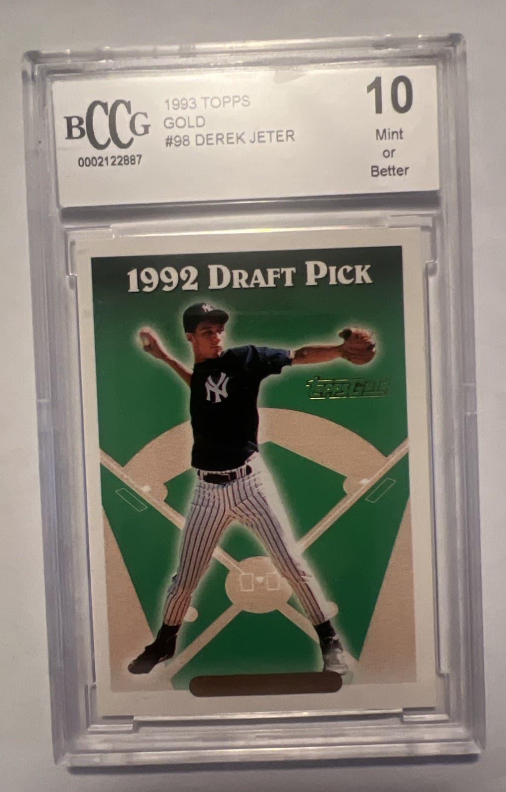 1993 Topps - Derek Jeter #98 Gold (RC) BCCG 10