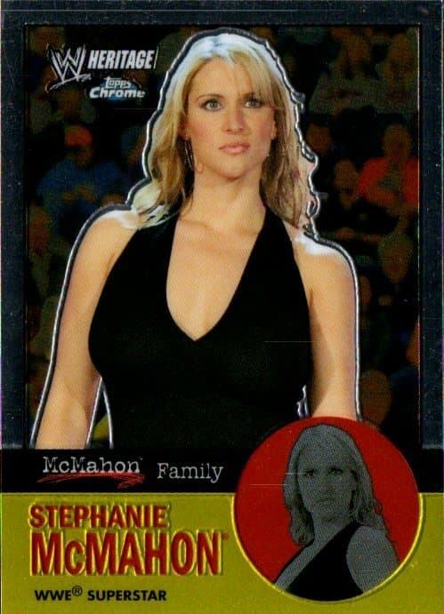 2007 Topps Heritage II Chrome WWE Wrestling Card #56 Stephanie McMahon 