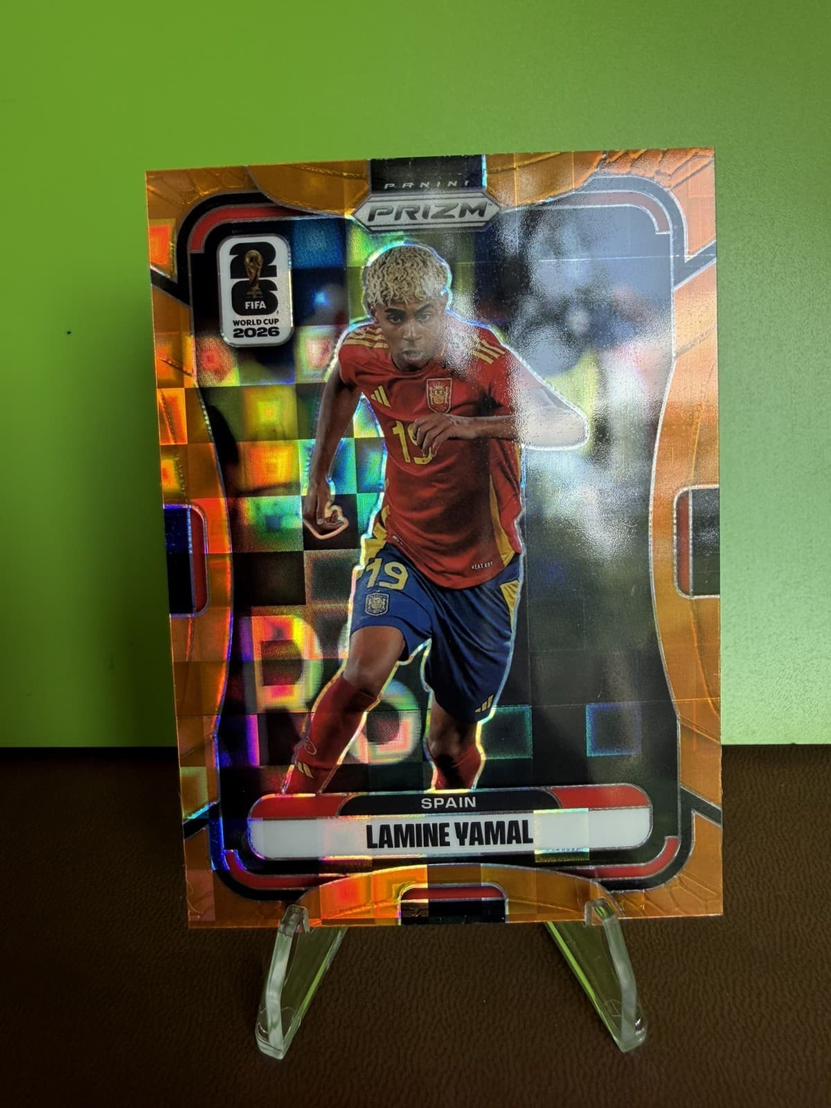 2026 Panini Prizm World Cup Lamine Yamal #70 Orange Pandora 022/215 Spain 🔥 