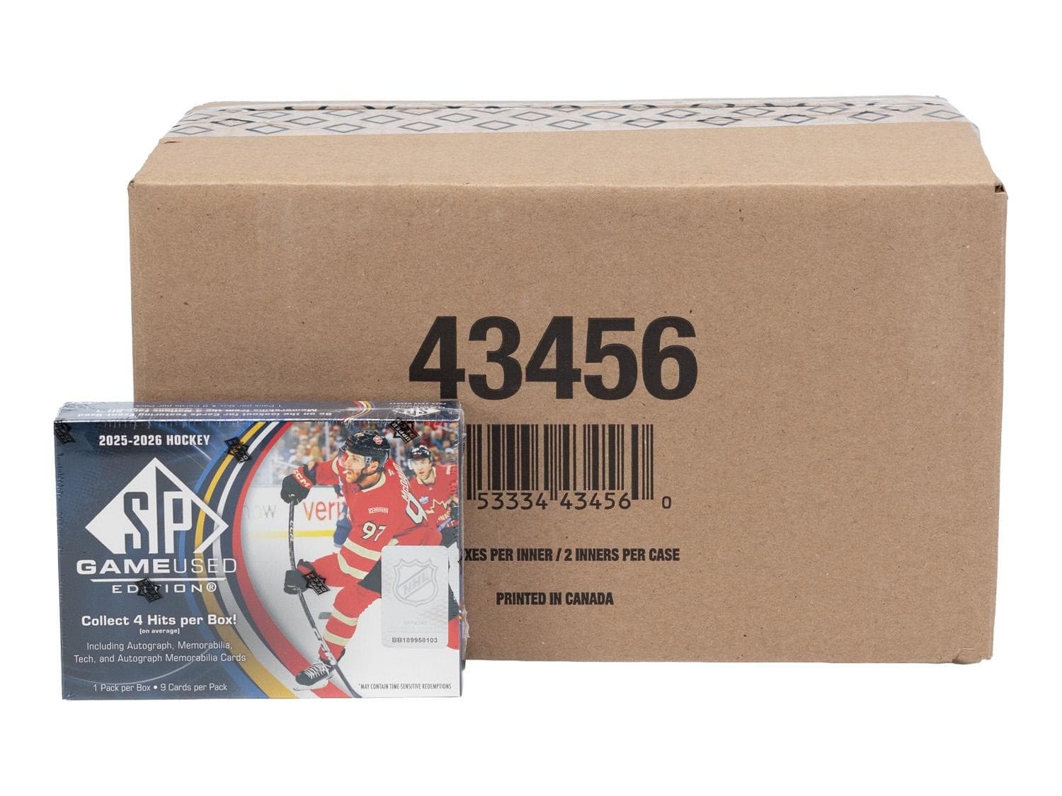 2025/26 UPPER DECK SP GAME USED HOCKEY HOBBY 20-BOX CASE