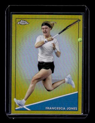 2021 Topps Chrome Tennis Gold Refractors #95 Francesca Jones /50 - NM-MT