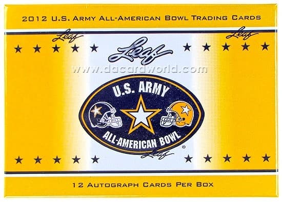 2012 Leaf U.S. Army All American Bowl Football Hobby Box