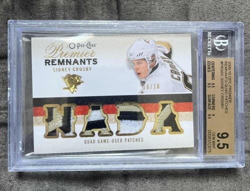 Sidney Crosby O Pee Chee Premier Remants 10/10 Bgs 9.5