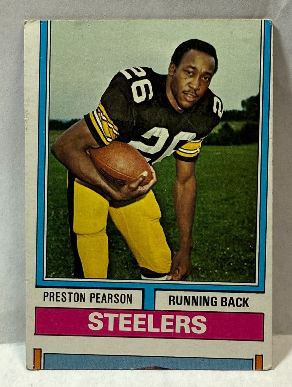 Preston Pearson #452 Factory Error/miscut 1974 Topps Football