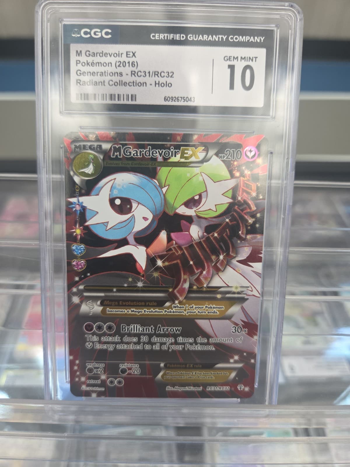 CGC 10 M Gardevoir EX Generations RC31/RC32 Radiant (Collection) Holo Pokemon 