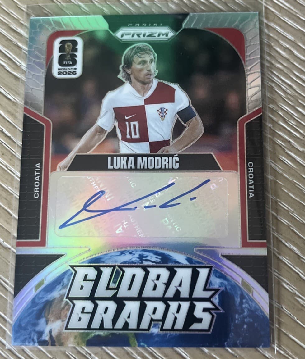 2026 Prizm Luka Modric Auto /10 Croatia World Cup 