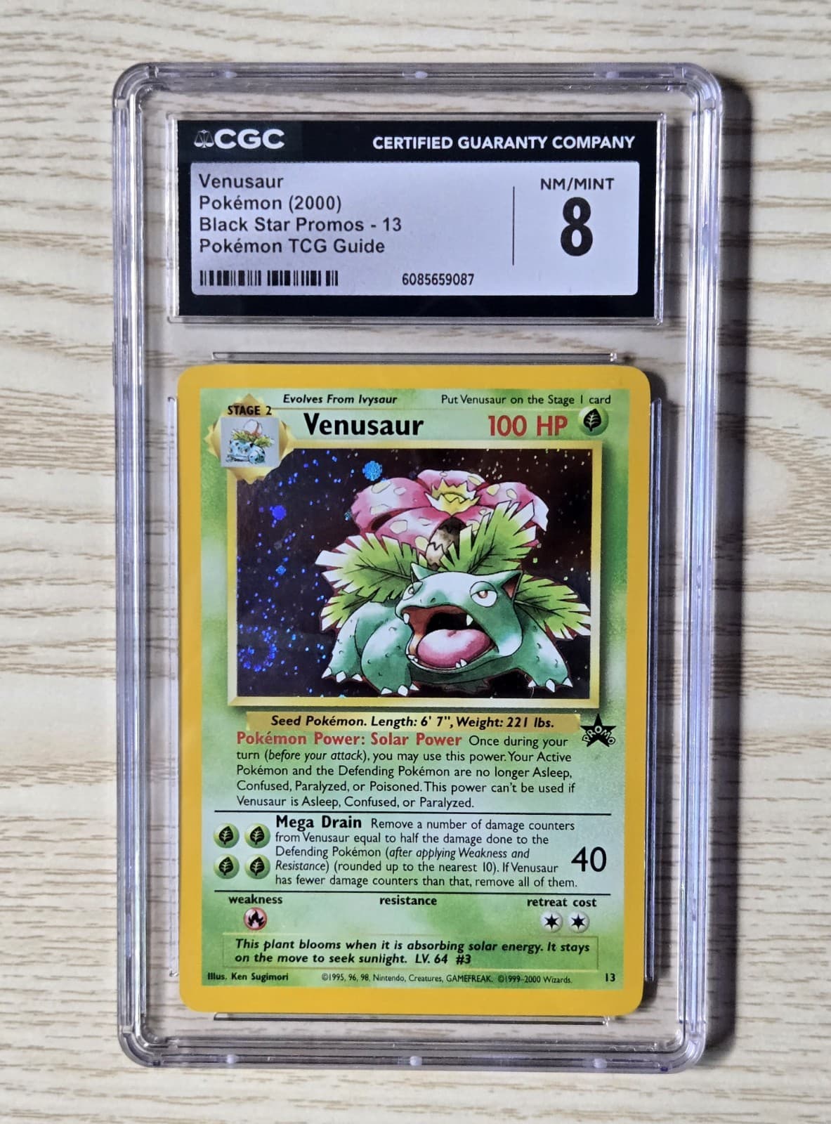 Venusaur Black Star Promo #13 Happy Face Swirl One-of-a-Kind WOTC Pokemon Card