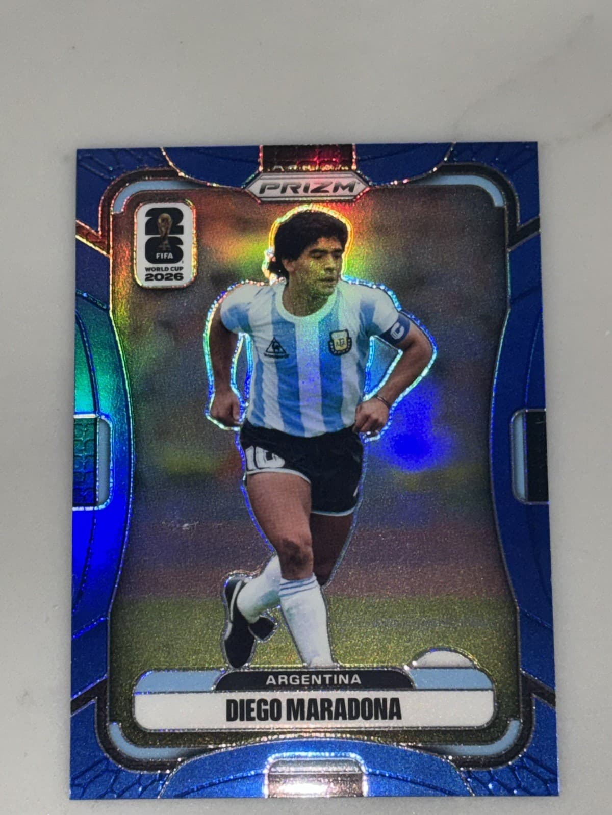 2026 Panini Prizm World Cup DIEGO MARADONA blue Prizm #25/40 Argentina