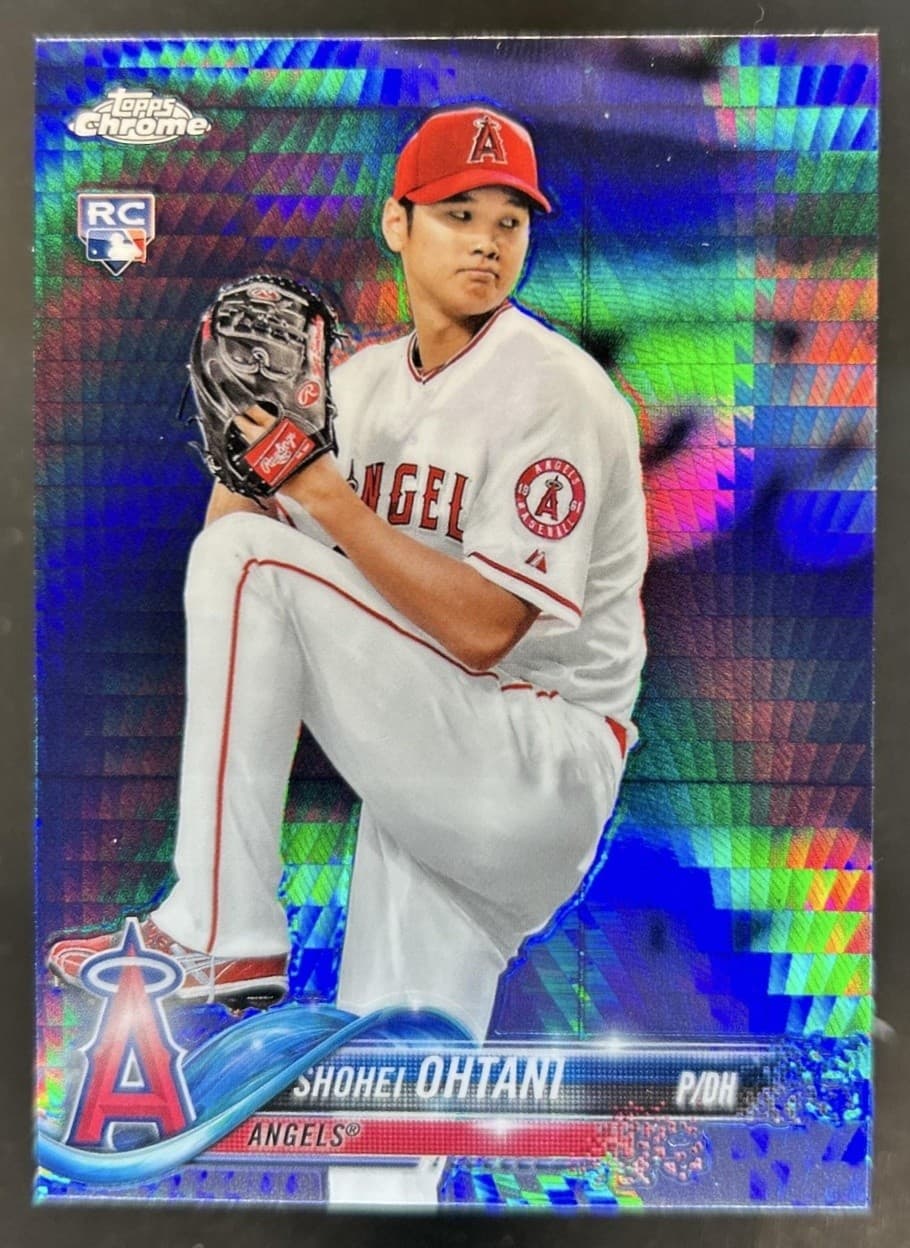 2018 Topps Chrome Shohei Ohtani RC Prism Refractor Rookie #150 Angels