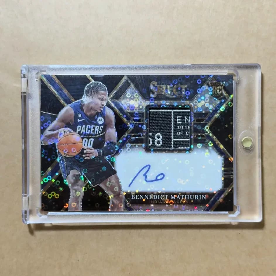 [1/1] 2022-23 Select Bennedict Mathurin RC Auto Black Prizm Jersey Tag #RJA-BNM