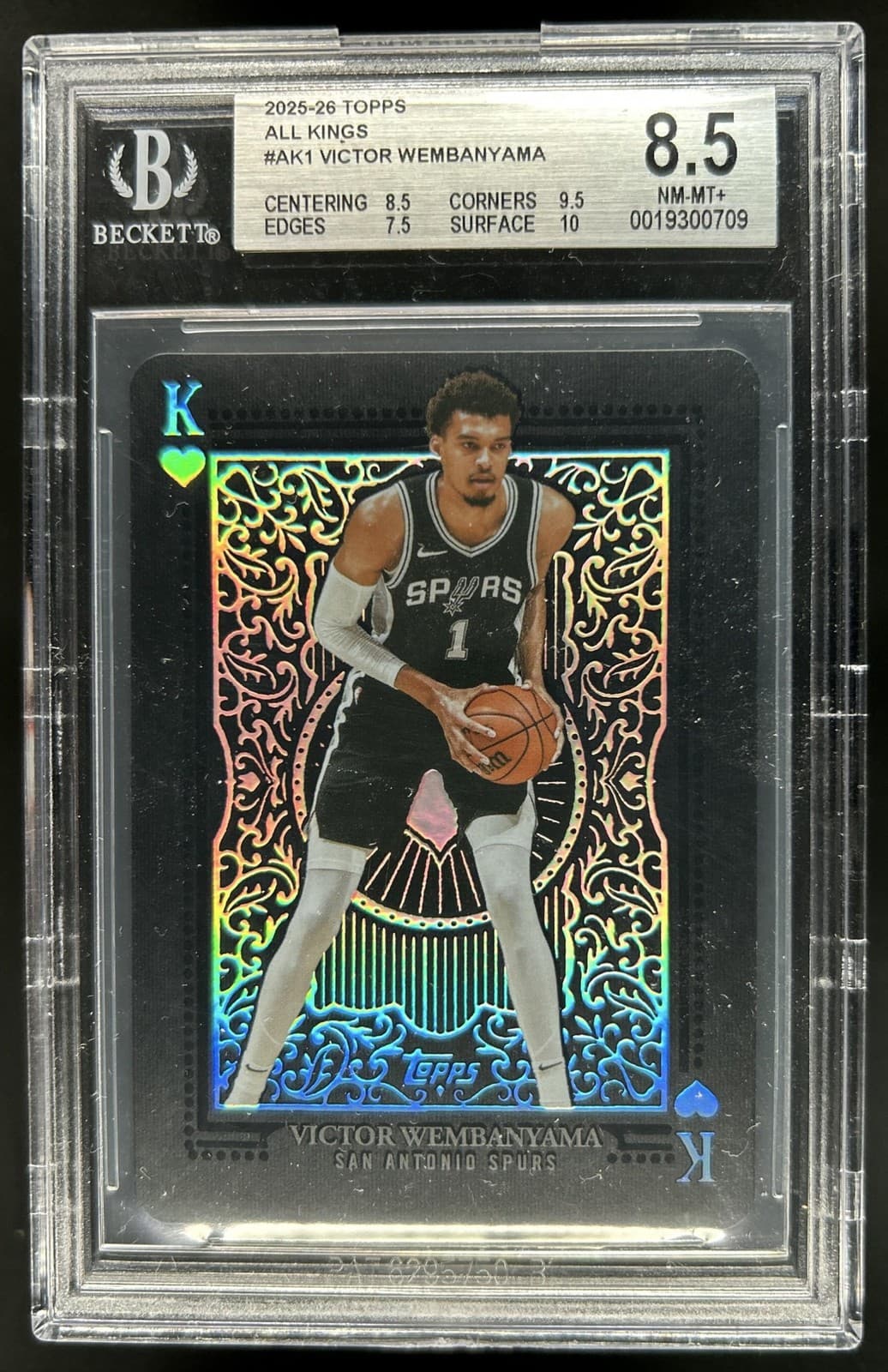 2025-26 Topps Victor Wembanyama All Kings SSP #AK-1 Spurs BGS 8.5