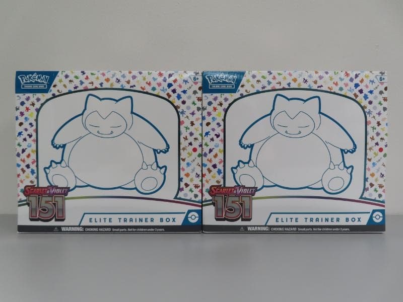 (2) Lot 2023 Pokemon Scarlet & Violet 151 Factory Sealed ETB Elite Trainer Box