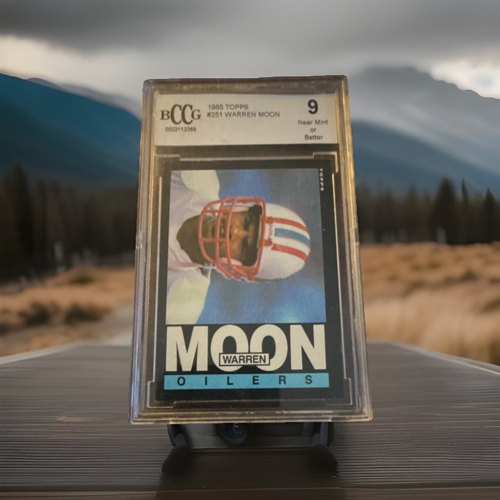 Topps 1985 Warren Moon #251 Houston Oilers BGS Graded Football Card