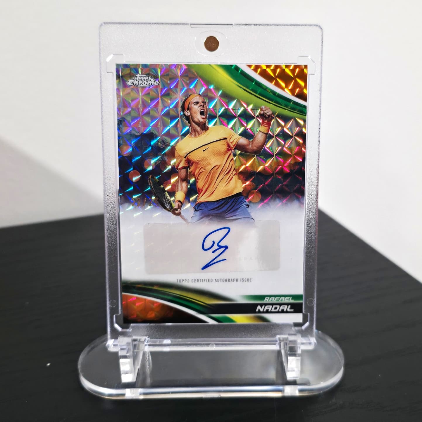 2025 Topps Chrome Tennis Rafael Nadal Auto Geometric Refractor /25 #CA-RNL