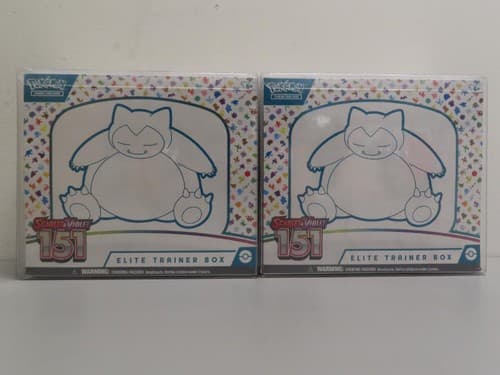(2) Lot 2023 Pokemon Scarlet & Violet 151 Factory Sealed ETB Elite Trainer Box