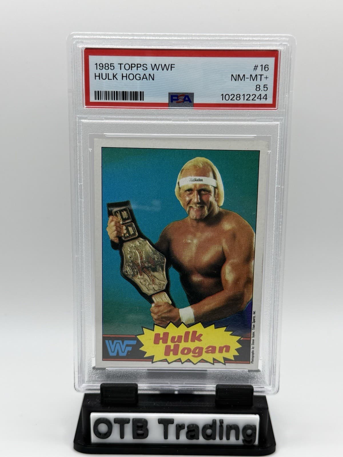 1985 Topps WWF - Hulk Hogan #16 Rookie Card