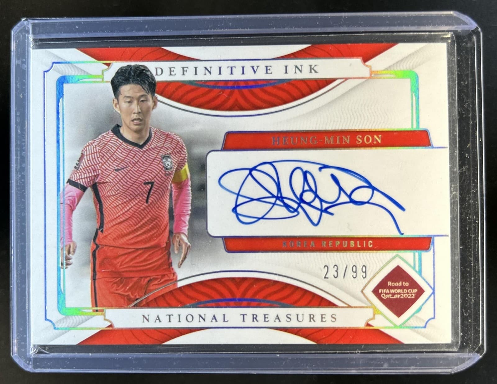 2022-23 National Treasures World Cup Heung-Min Son Definitive Ink Auto #/99