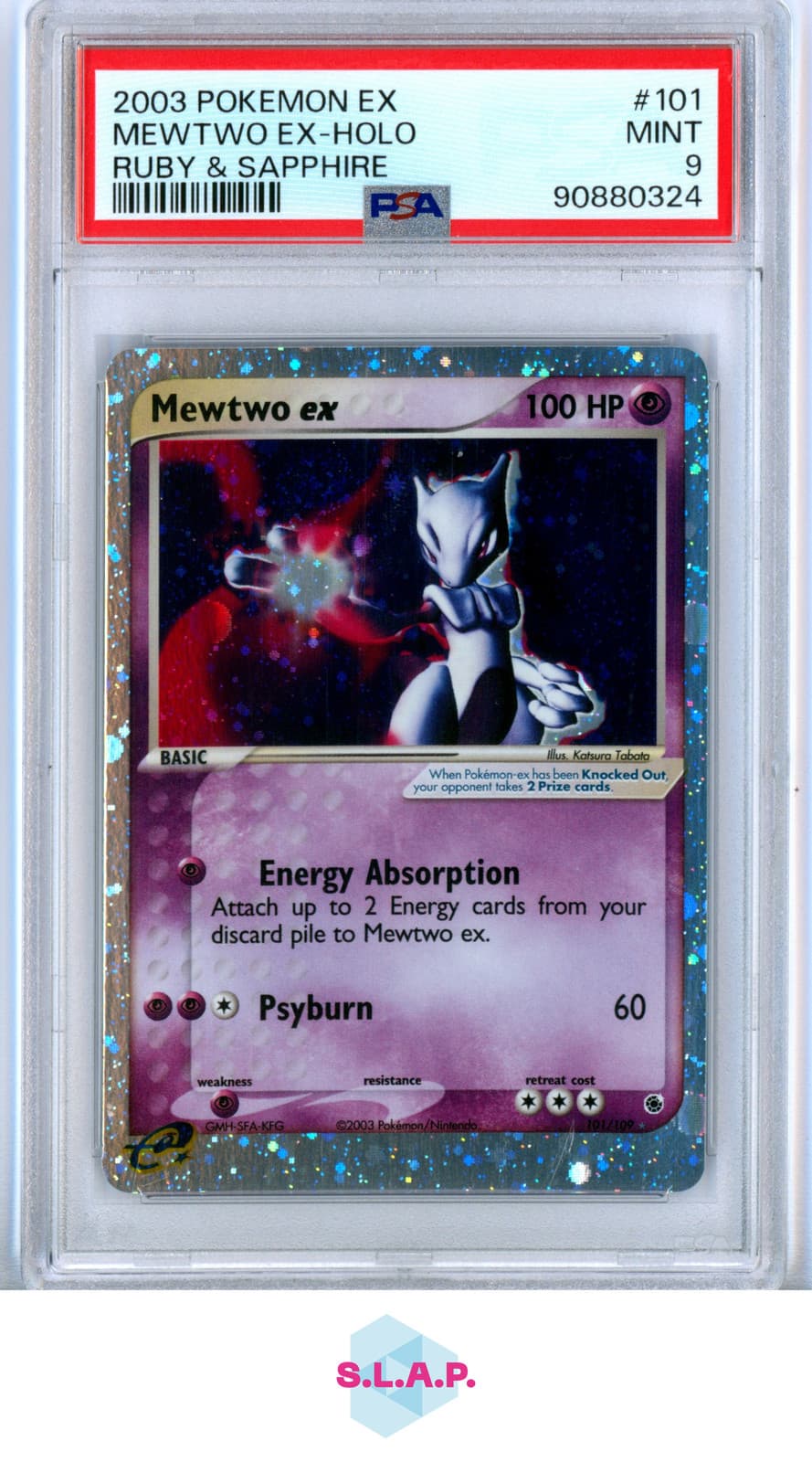 Mewtwo Ex Pokemon Ruby & Sapphire Holo En 101 2003 Psa 9