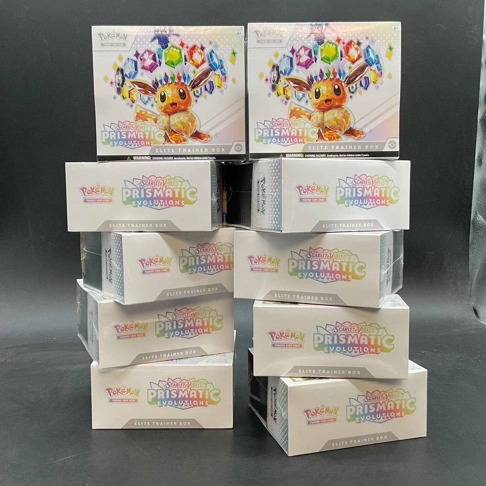 Lot of (10) Pokemon Prismatic Evolutions Elite Trainer Boxes SEALED ETB