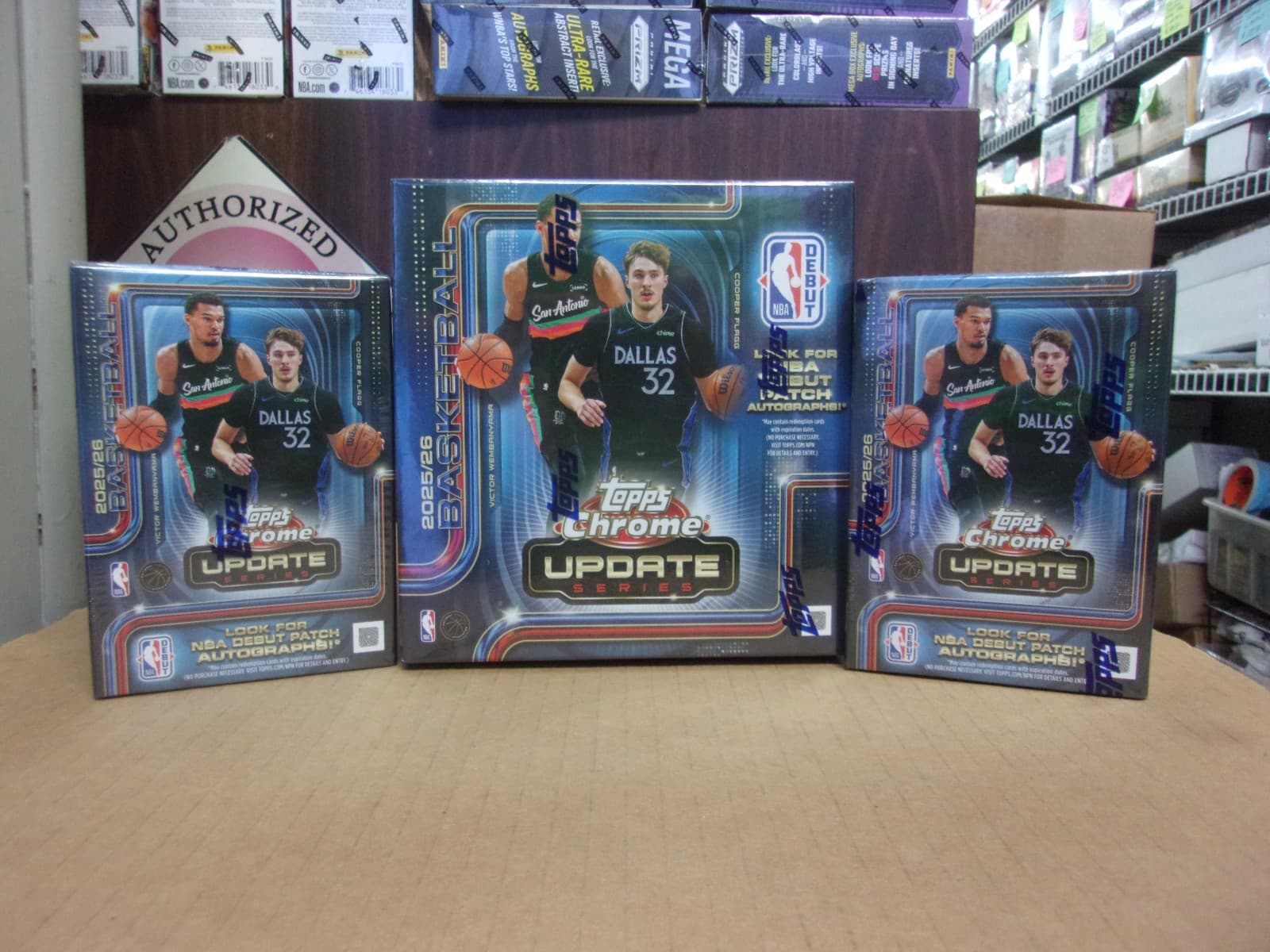 2025-26  Topps Chrome Update Mega  + (2) Blaster  Basketball Box Lot