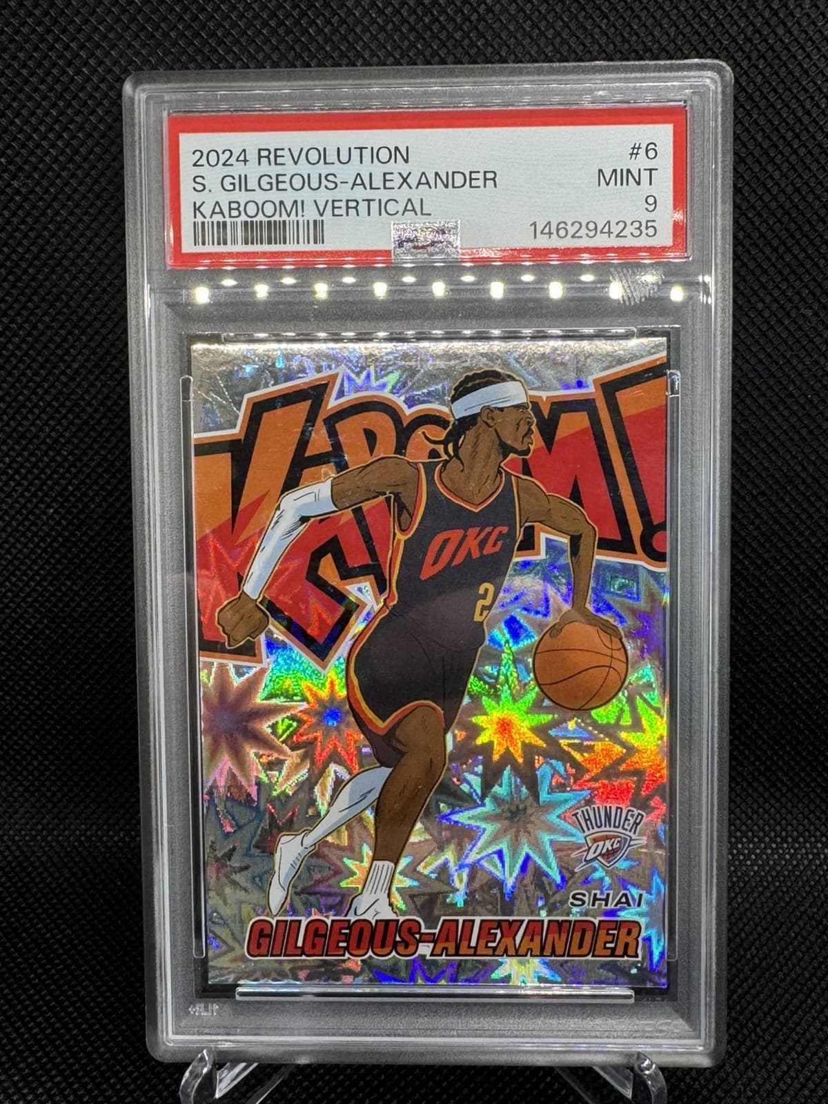 2024-25 Panini Revolution Shai Gilgeous-Alexander Kaboom SP SSP PSA 9 