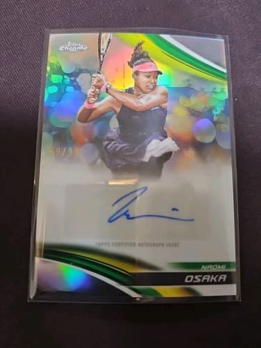 2025 Topps Chrome Tennis Naomi Osaka Refractor Auto /99