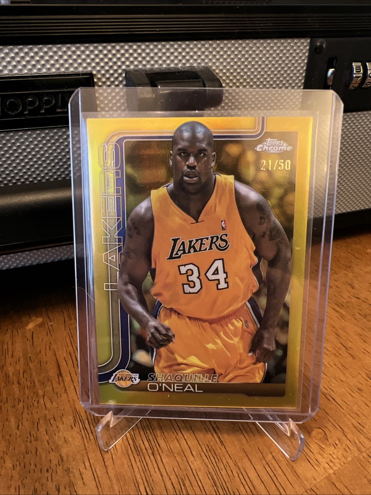 SHAQUILLE O'NEAL 2025-26 TOPPS CHROME #242 GOLD REFRACTOR 21/50 LAKERS