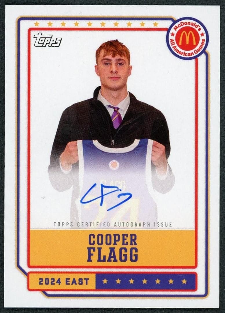 2025 Topps McDonald's Chrome Cooper Flagg Event Auto #EA-CF