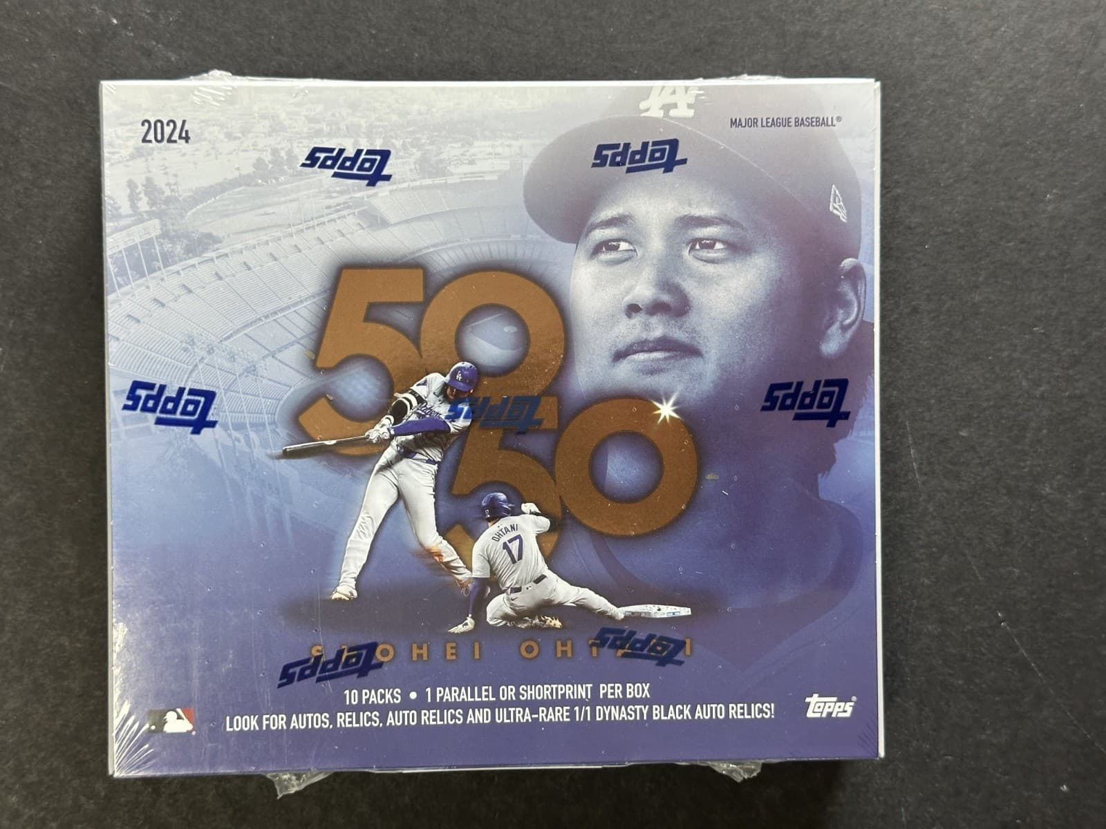 2024 Topps 50/50 Shohei Ohtani Baseball 10-Pack Box Factory Sealed