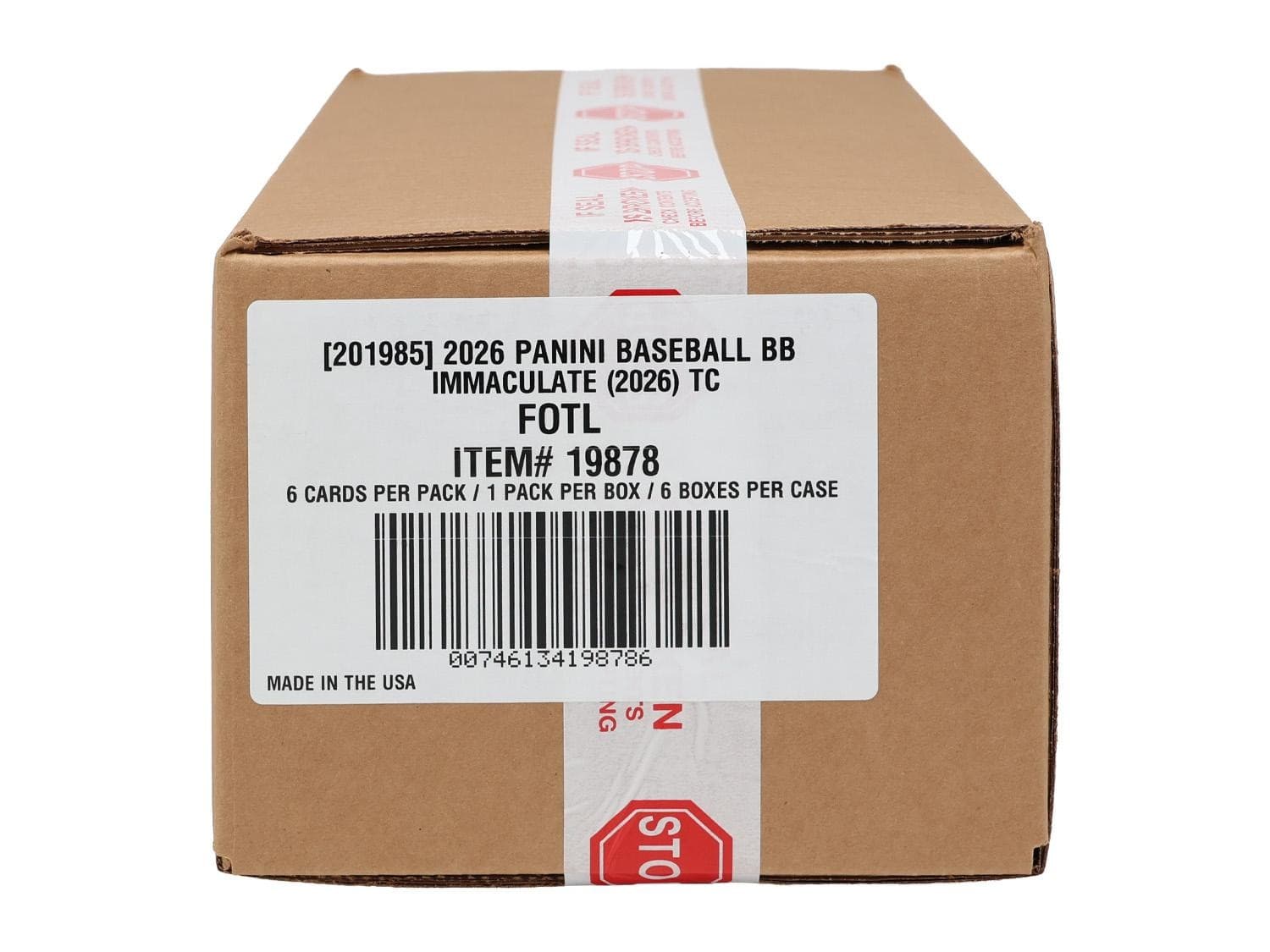 2026 PANINI IMMACULATE BASEBALL 1ST OFF THE LINE FOTL HOBBY 6-BOX CASE