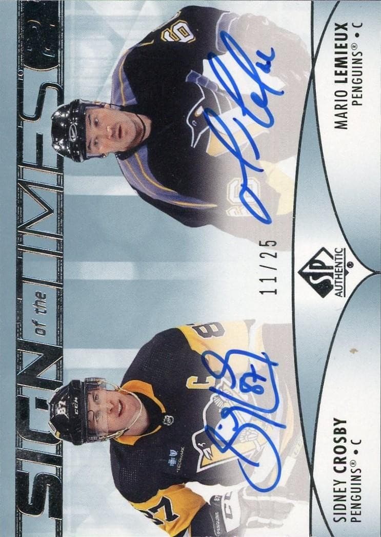 2023/24 SP Authentic Crosby Lemieux Sign of the Times Dual Auto /25