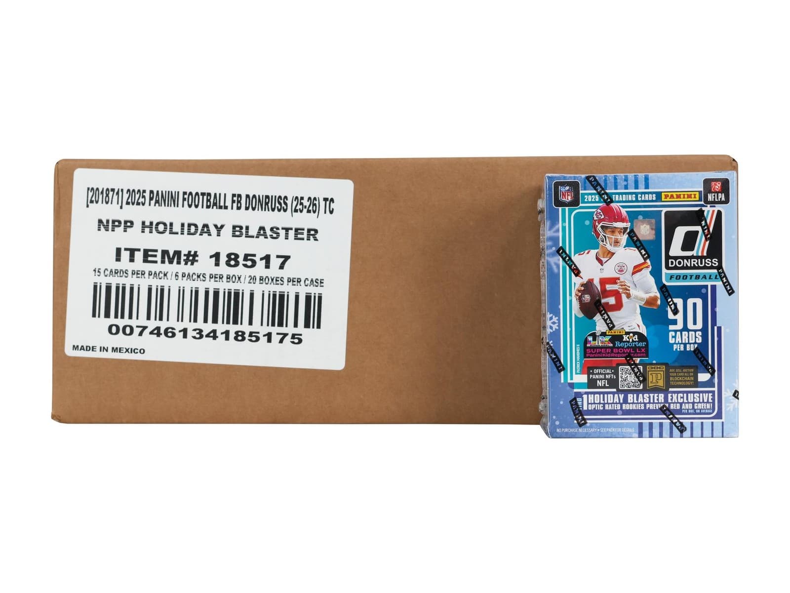 2025 PANINI DONRUSS FOOTBALL HOLIDAY BLASTER 20-BOX CASE